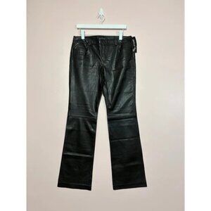 Lafayette 148 Nappa Leather Pants in Black Size 8 NWT